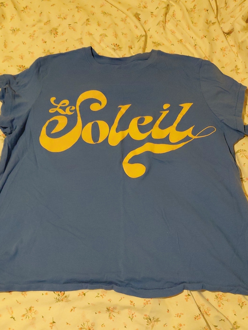 Blue Graphic Tee - Yellow Script
